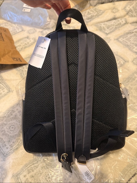coach backpack court Outlet In Signature Canvas Signature coated canvas printed coated canvas and refined pebble leather Inside zip and multifunction pockets Double zip closure fabric lining Handle with 2 1/4 drop Outside zip pocket Adjustable shoulder straps 10 3/4 (L) x 12 1/2 (H) x 4 3/4 (W) Style No. NWT COACH Mini Court Backpack
